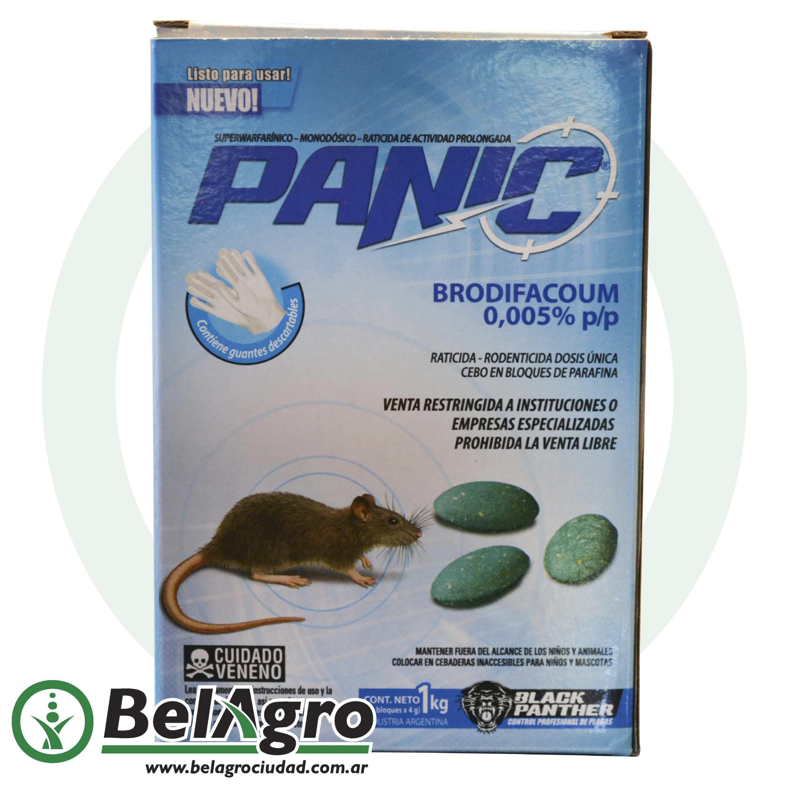 Imagen de Panic - Brodifacoum - Lenteja Azul - 